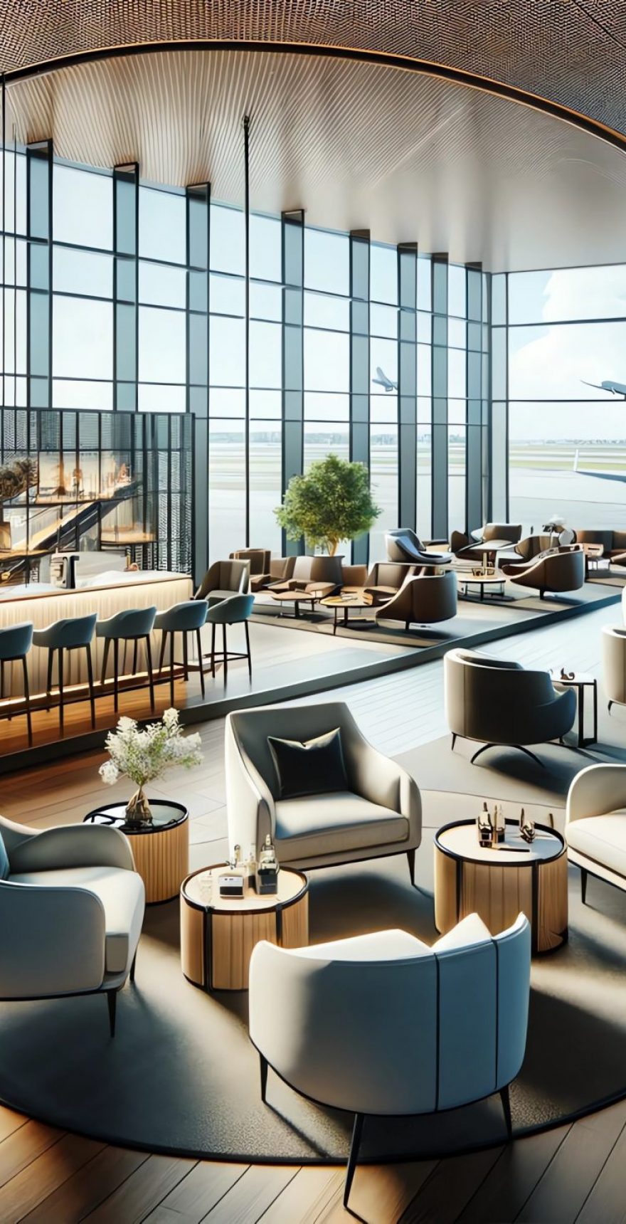 Luxury at the Lounge: Modern Airport Comfort
